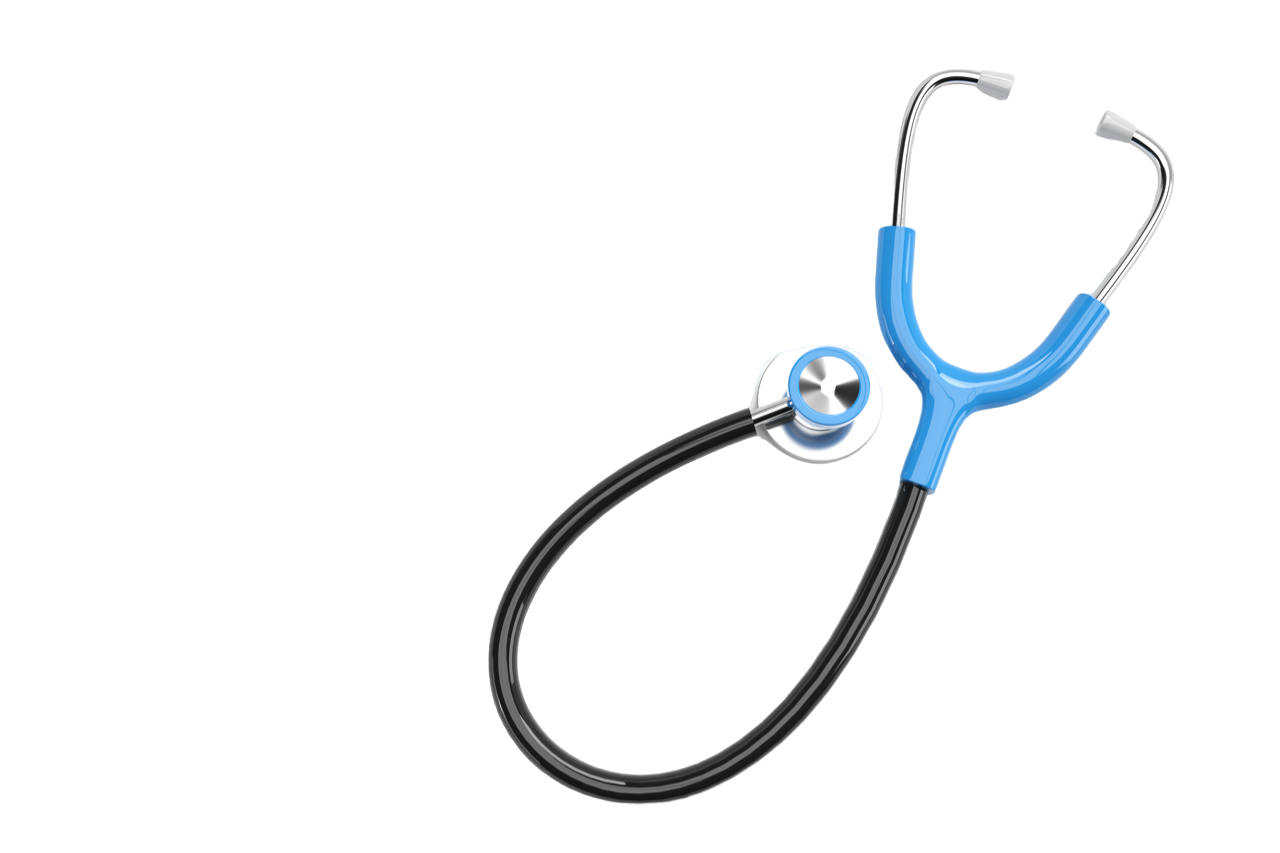 3d stethoscope part of home page background